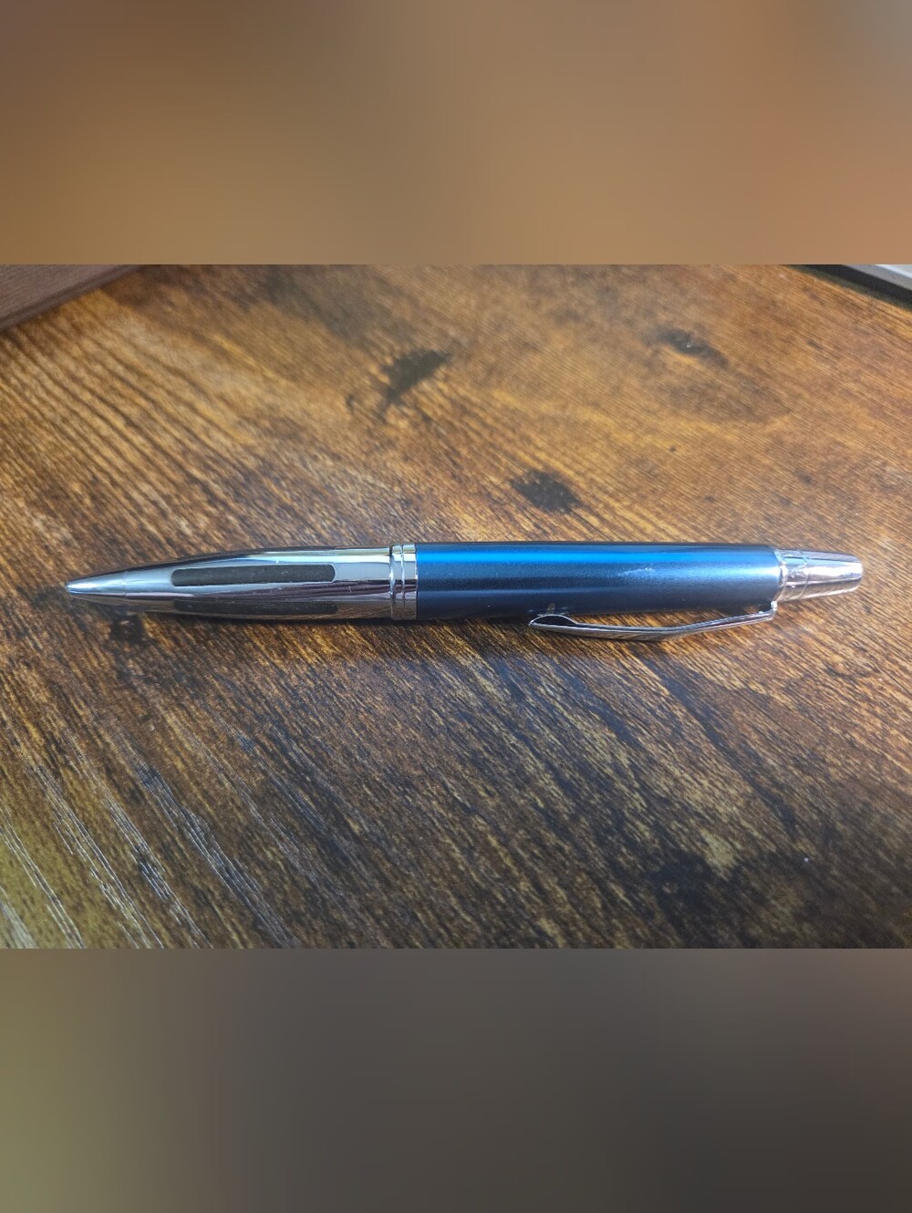 Cross Contour Blue Ballpoint Pen : Black Ink : AT0322-2